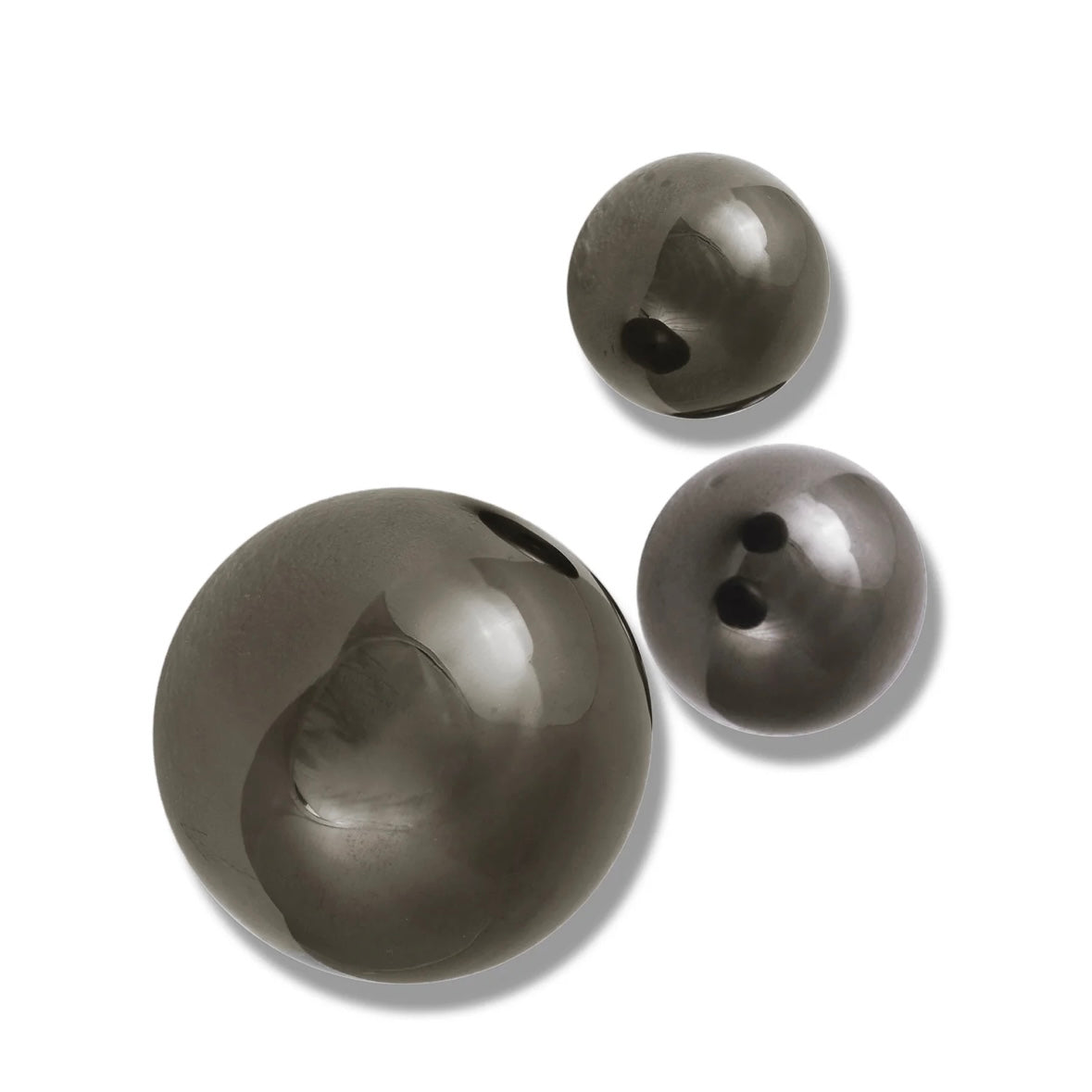 Wall Play Orbs Set of 10 - Glossy Black