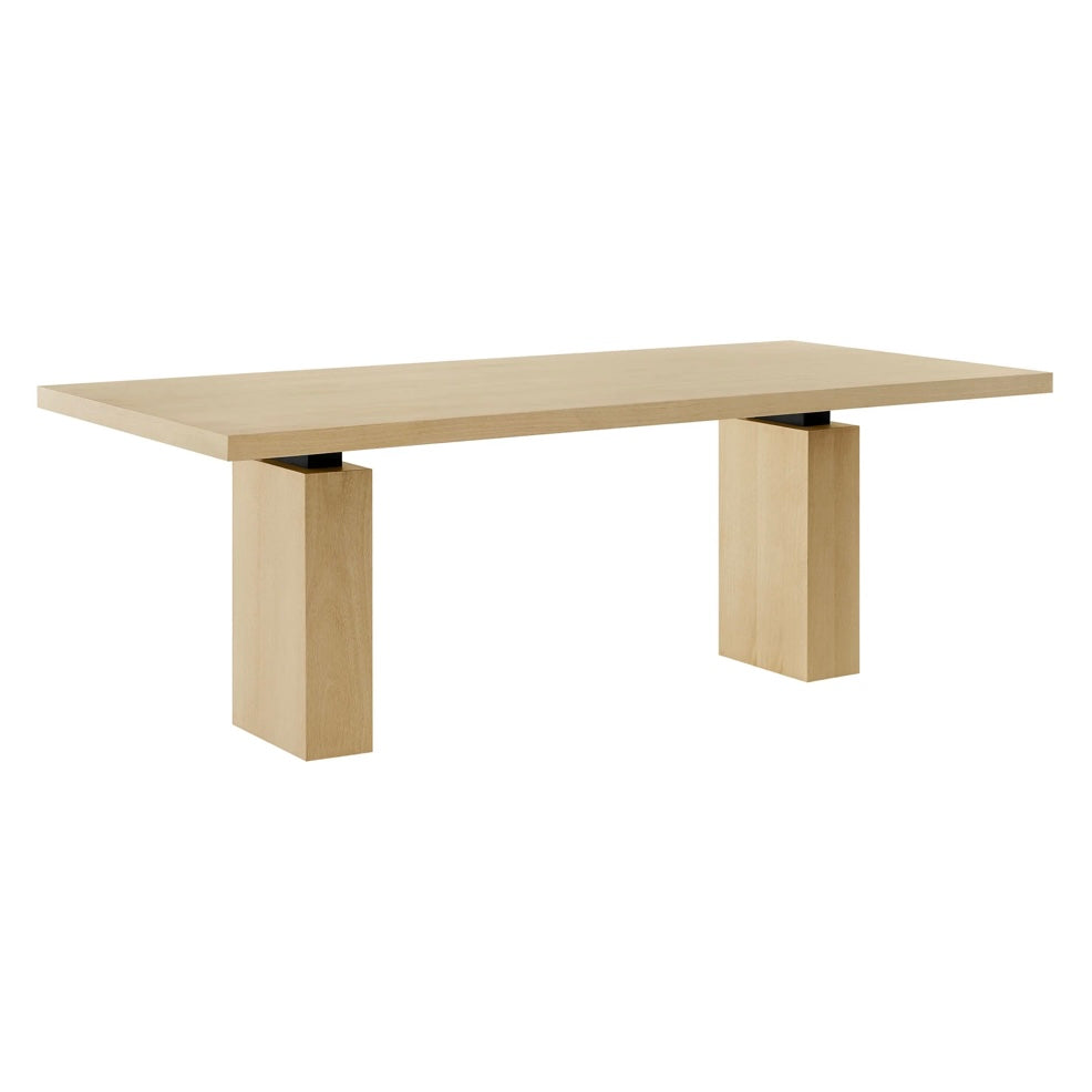 Piston 82” Rectangular Natural Wood Dinning Table