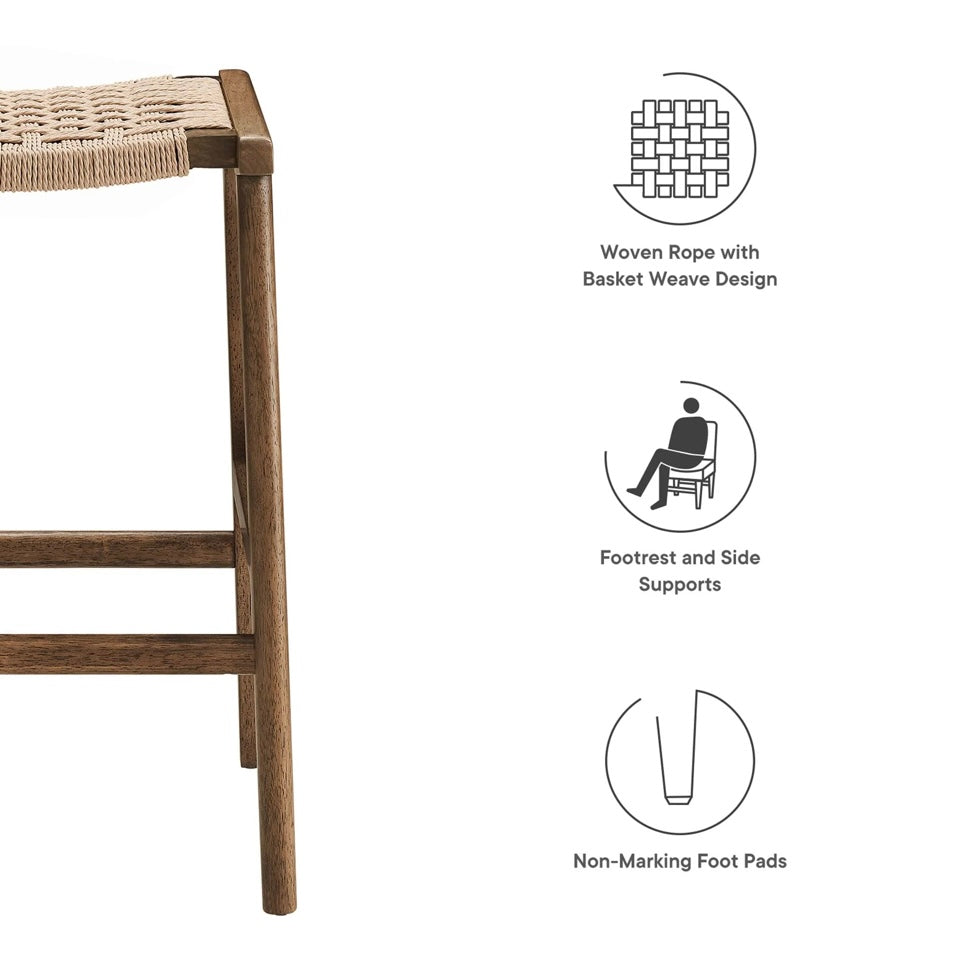 Saoirse Woven Rope Stool