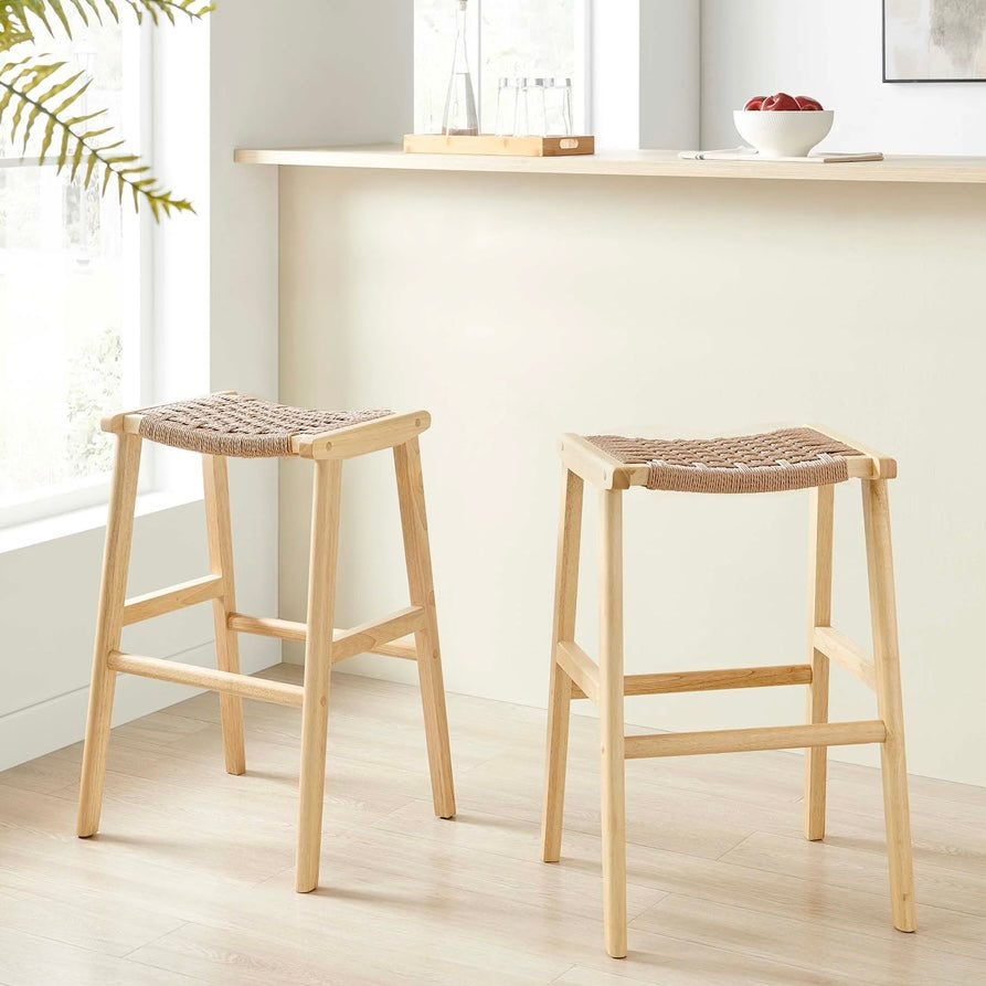 Saoirse Woven Rope Stool