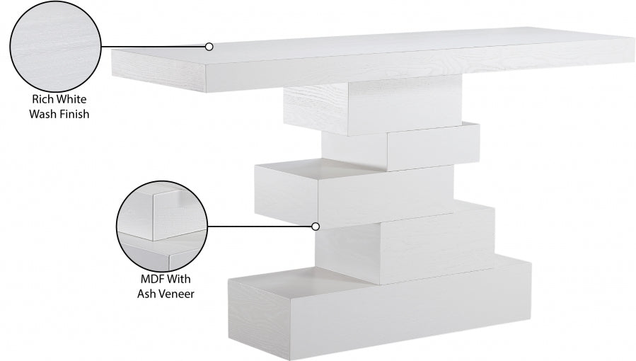 Westmount Ash Veneer Console table