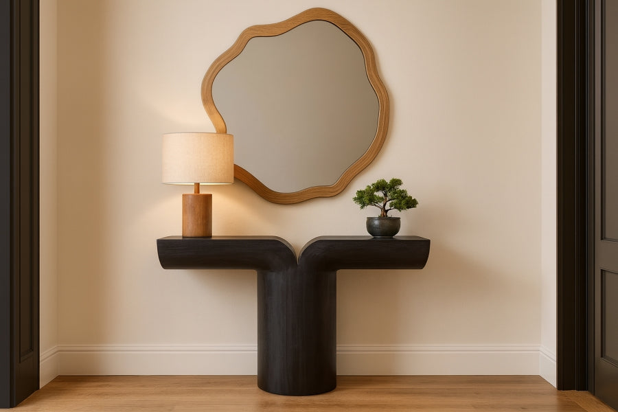 Tee Acacia Wood Console Table