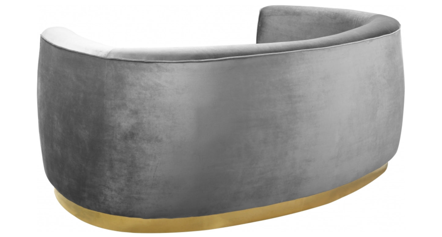 Julian Velvet Upholstered Loveseat