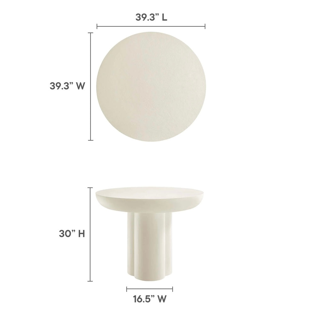 Caspian 40” Round Concrete Dinning table
