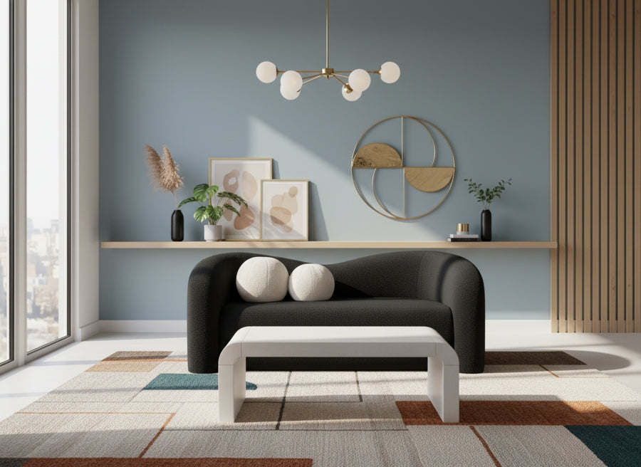 Kali 62” Faux Shearling Loveseat