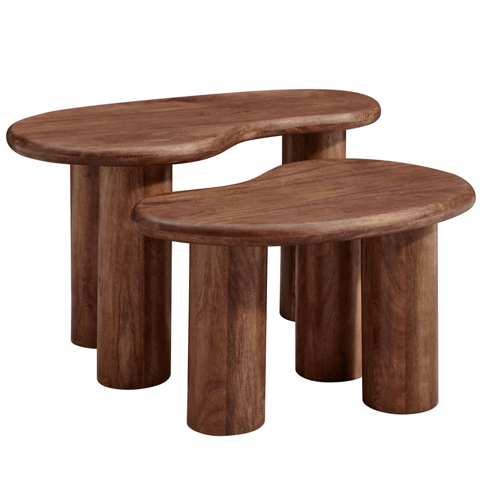 Hackney Mango Wood Nesting Coffee Tables