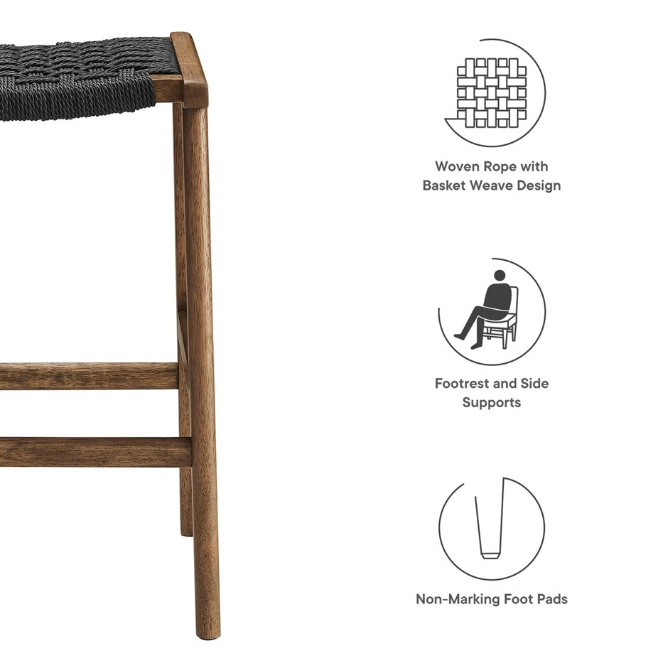 Saoirse Woven Rope Stool