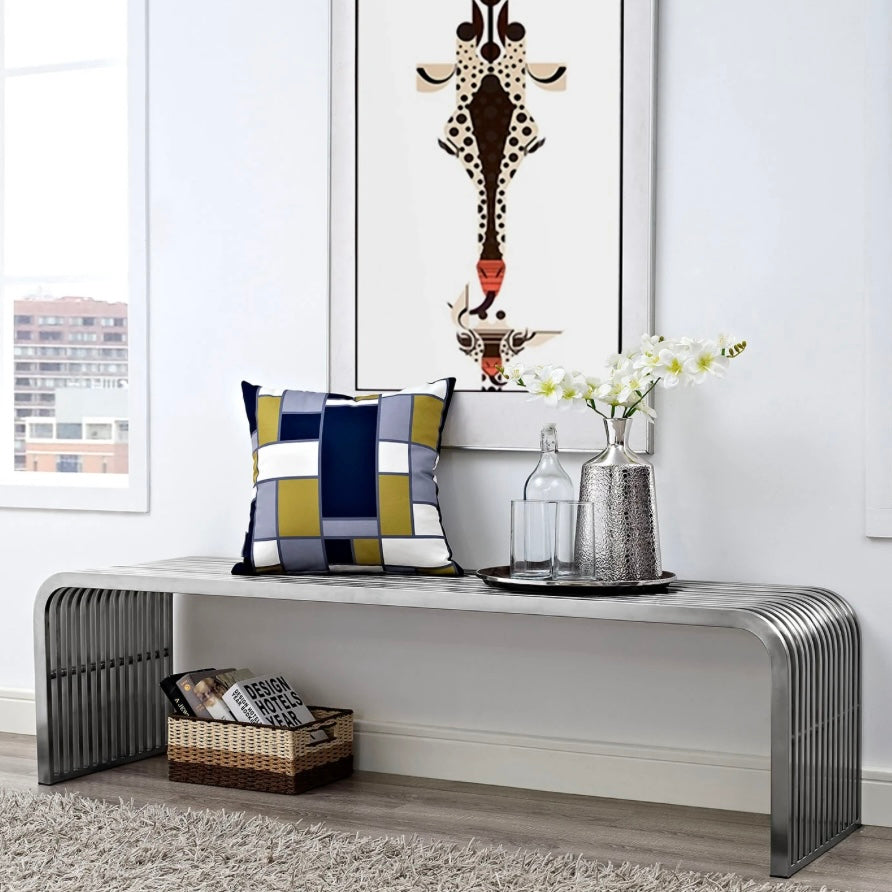 Pipe Stainless Steel Bench