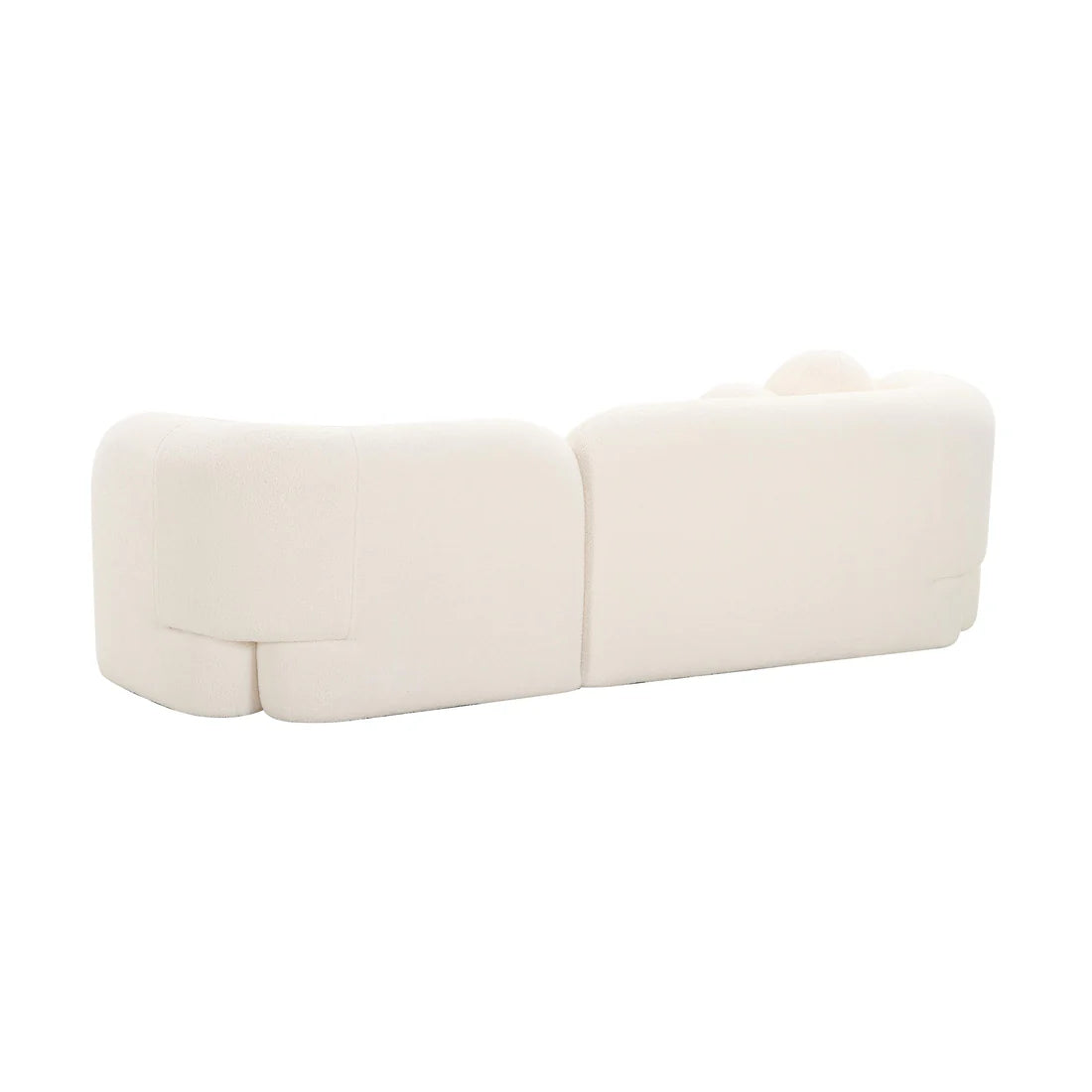 Amelie 91” faux fur sofa