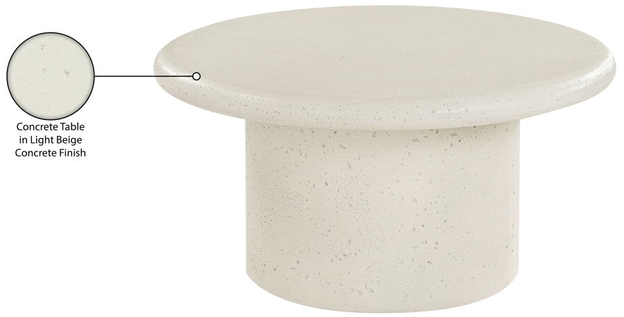 Emara Concrete and Fiberglass Coffee Table