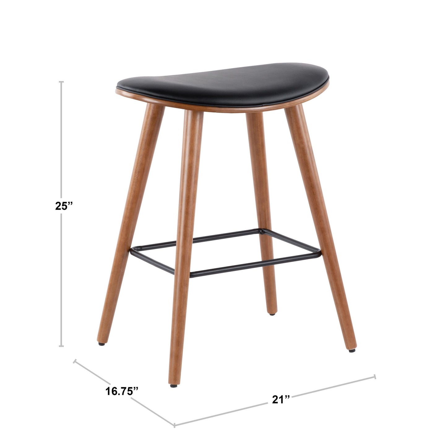 Saddle Fixed-Height Stool