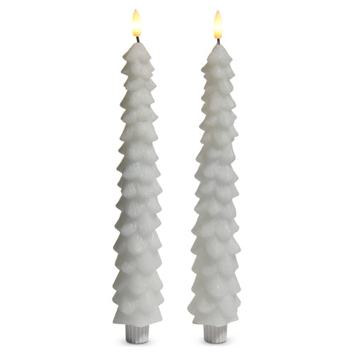 White Tree taper candles