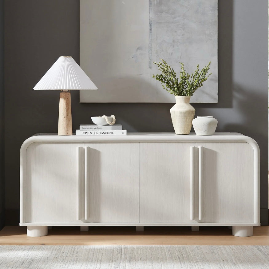 Bellamy Curved 4-Door Sideboard Cabinets