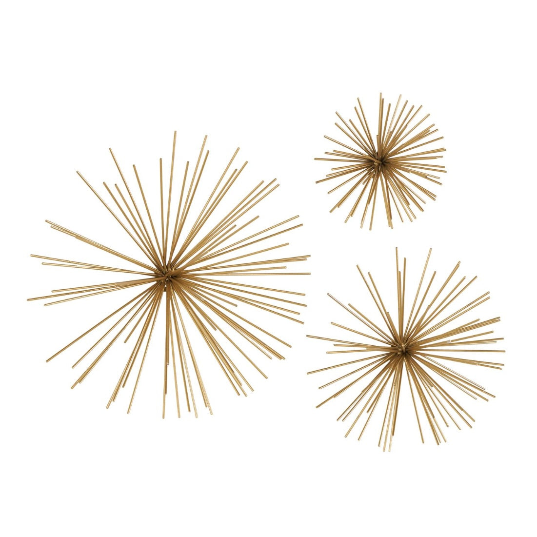 Set of 3 - Wall mounted decorative metal stars