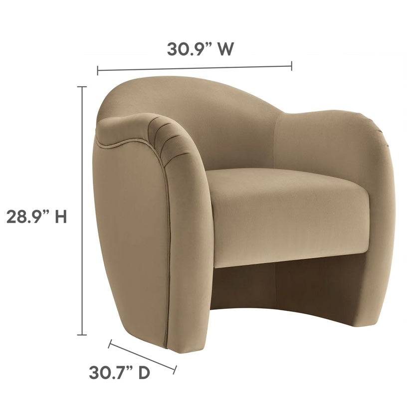 Compose Velvet Accent Chair