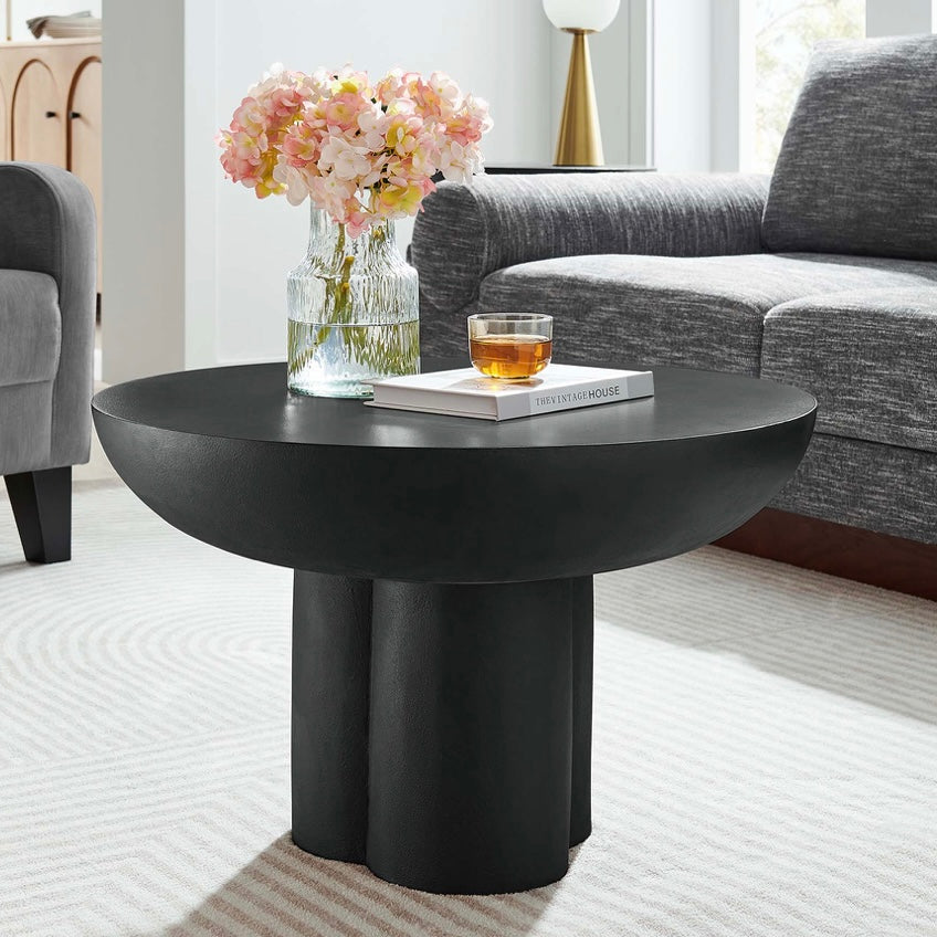 Caspain Concrete Round Coffee