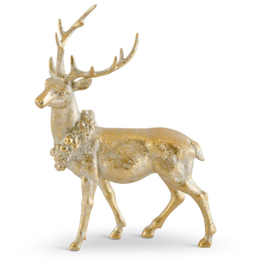 8.75” Antique Gold Reideer facing Left