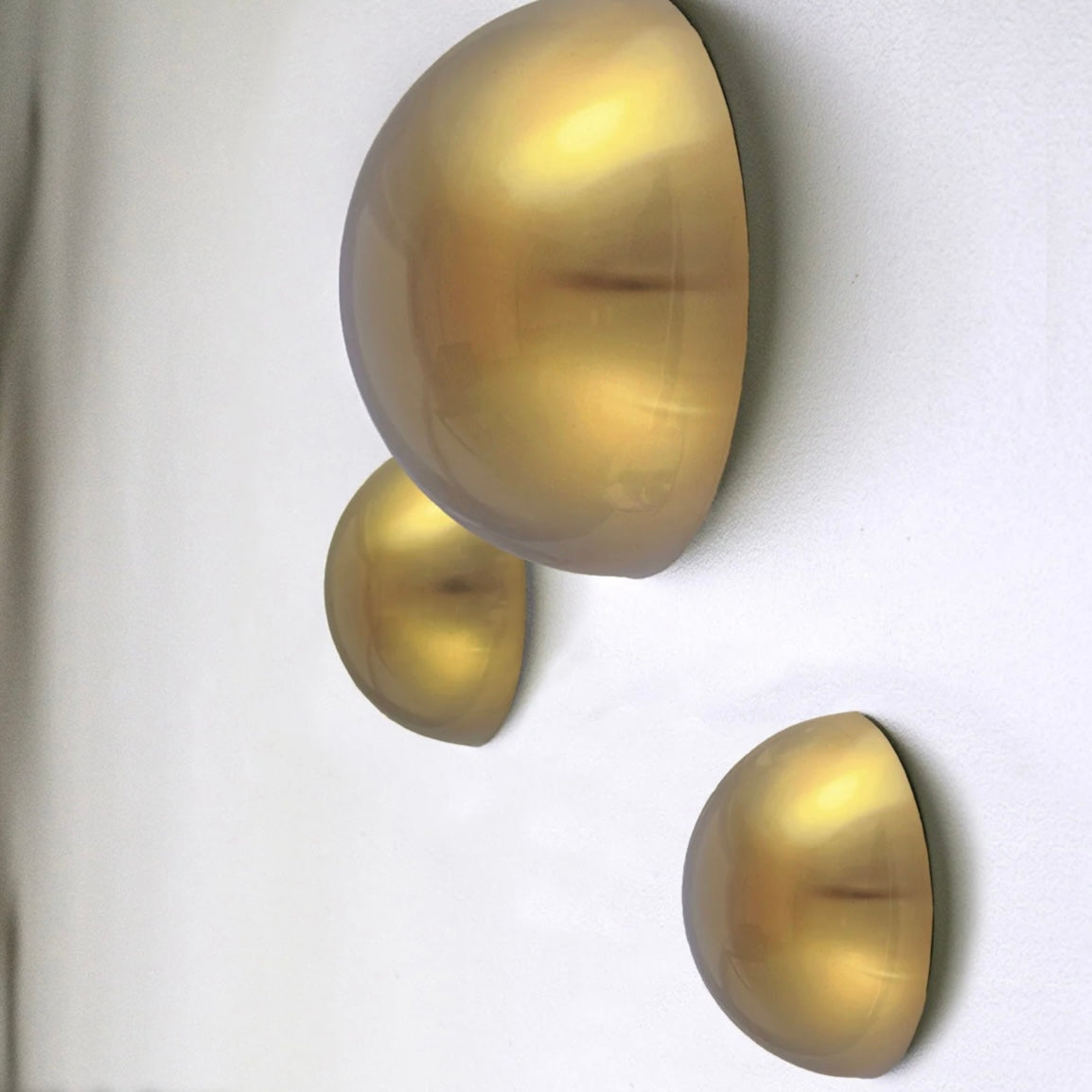 10” Gold Matte Half Orb