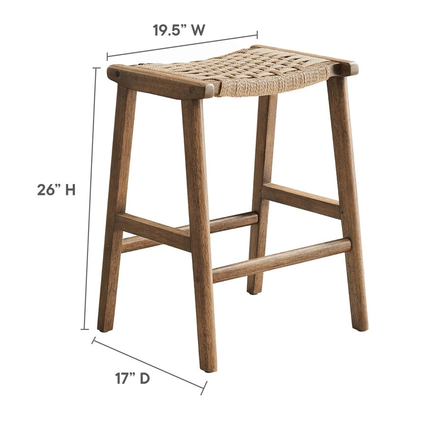 Saoirse Woven Rope Stool