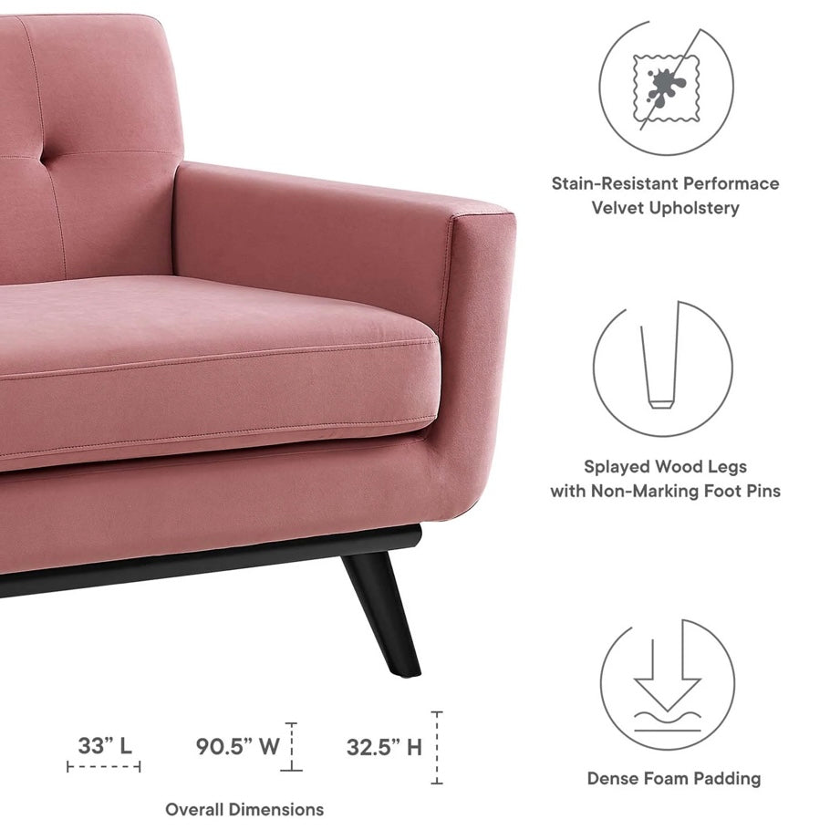 Engage Performance Velvet Sofa
