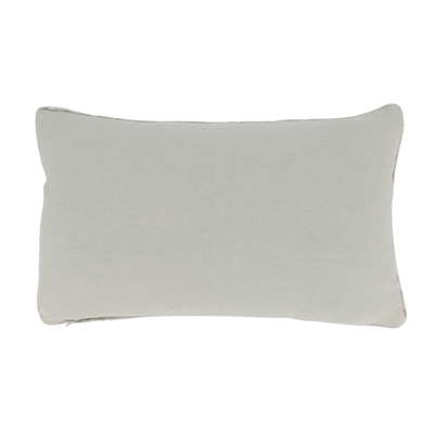 Oblong Embroidered Velvet Swirl Pillow