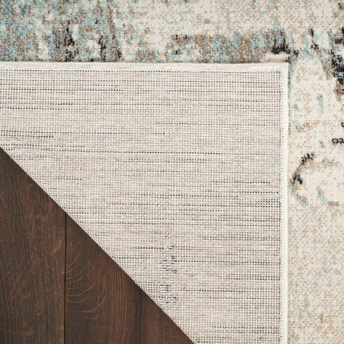 Blue Washable Area Rug