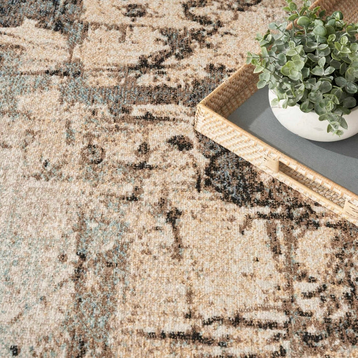 Blue Washable Area Rug