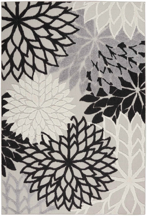 Aloha Black and White Rug