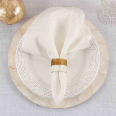 Capiz Napkin Rings