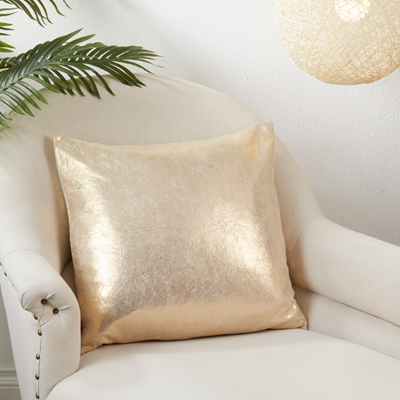 Shimmering Gilded Pillow