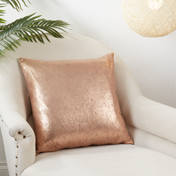 Shimmering Rose Gold Pillow