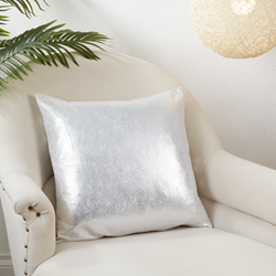 Shimmering Silver Pillow