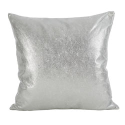 Shimmering Silver Pillow