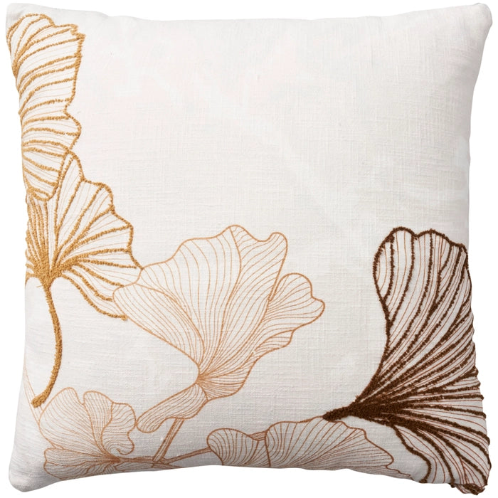 Cotton Leaf Fans 18x18 Throw Pillow