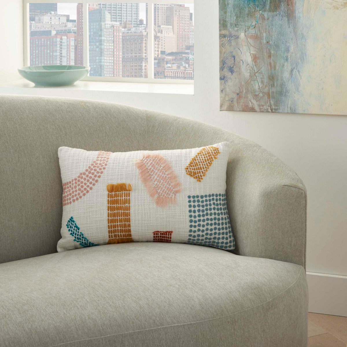 Woven Patches 12x20 Lumbar Pillows