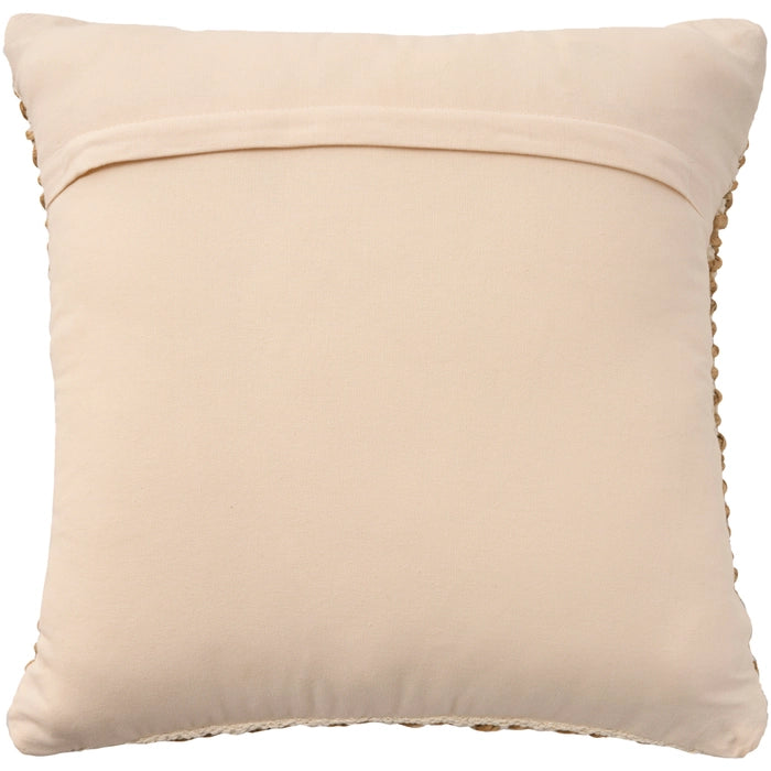 Jute & Cotton Weave 18x18 Throw Pillow