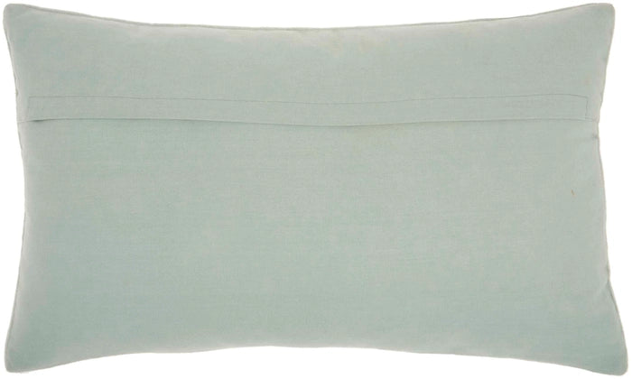 Beaded Flower Velvet 12x20 Lumbar Pillow