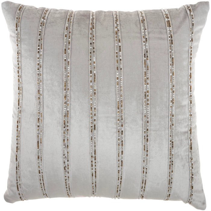 Beaded Stripes 20x20 Throw Pillow