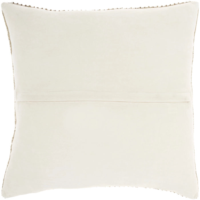 Beaded Horizontal Stripped 20x20 Throw Pillow