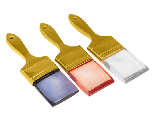 Brushes Gold Wall Art -Set 3