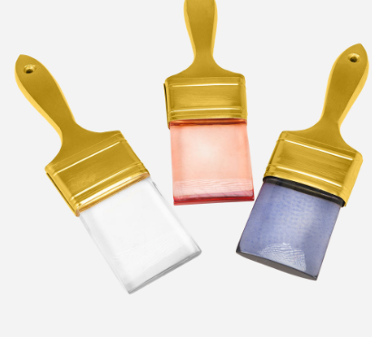 Brushes Gold Wall Art -Set 3