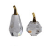 S/2 PIMA CRYSTAL PEAR AND APPLE