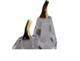 S/2 PIMA CRYSTAL PEAR AND APPLE