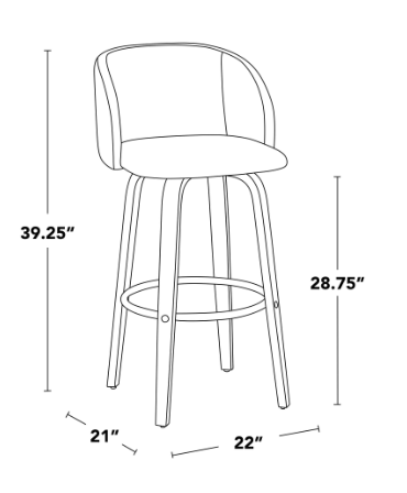 Fran Swivel Stool