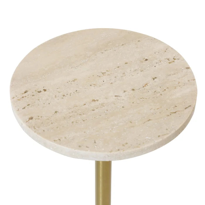 Traventine Accent Table